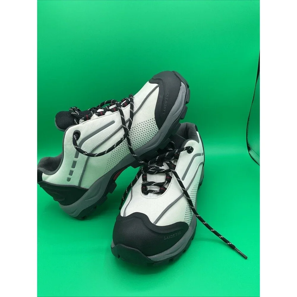 Lands' End women's White /black Hiking Athletic Shoes size 10B.NWOB - Picture 4 of 14
